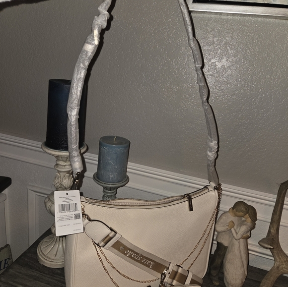 Kate Spade Ivory Shoulder Bag with Gold Accents - Picture 3 of 8